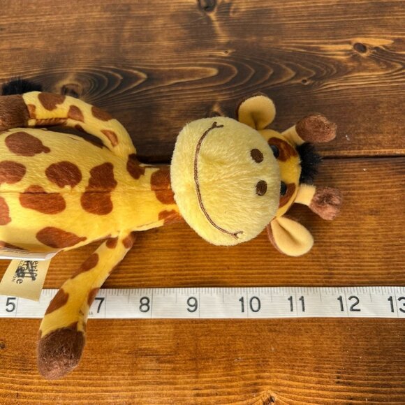 Burton + Burton 2005 Geriff Giraffe yellow brown stuffed animal plush 11” - Picture 11 of 11